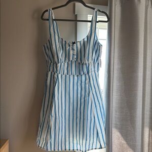 Old Navy Blue and White Striped Dress